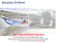 Tablet Screenshot of mountaindriftboat.com